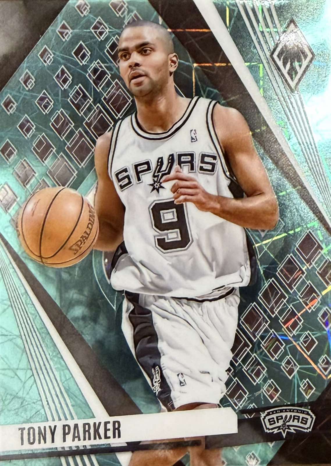 Tony Parker Teal Laser Panini Phoenix
