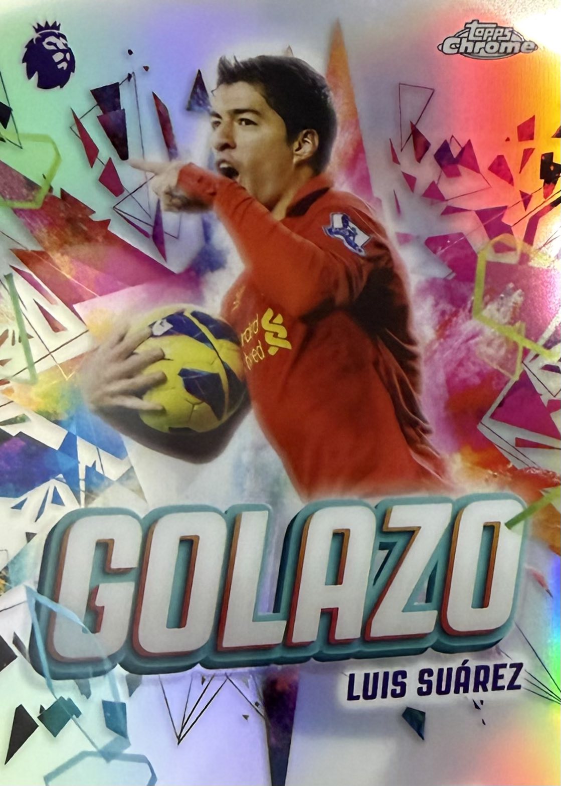 Luis Suarez Golazo Topps Chrome EPL