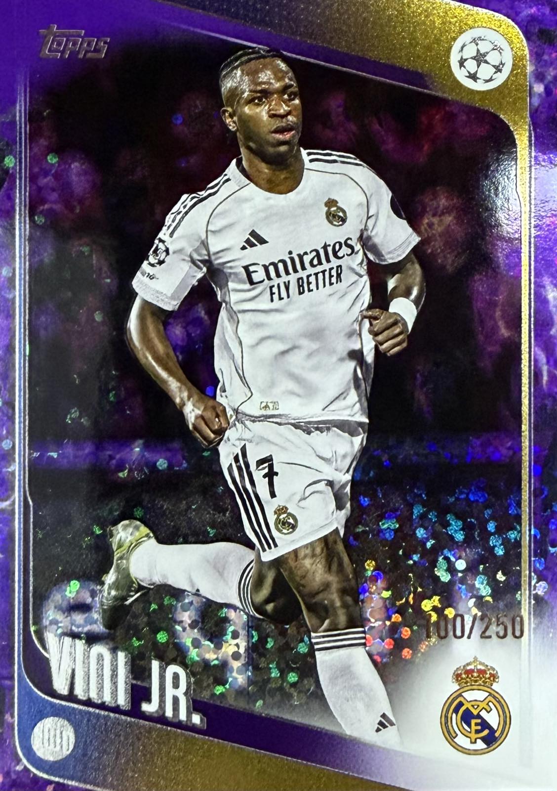 Vini Jr. Numbered /250 Topps Flagship