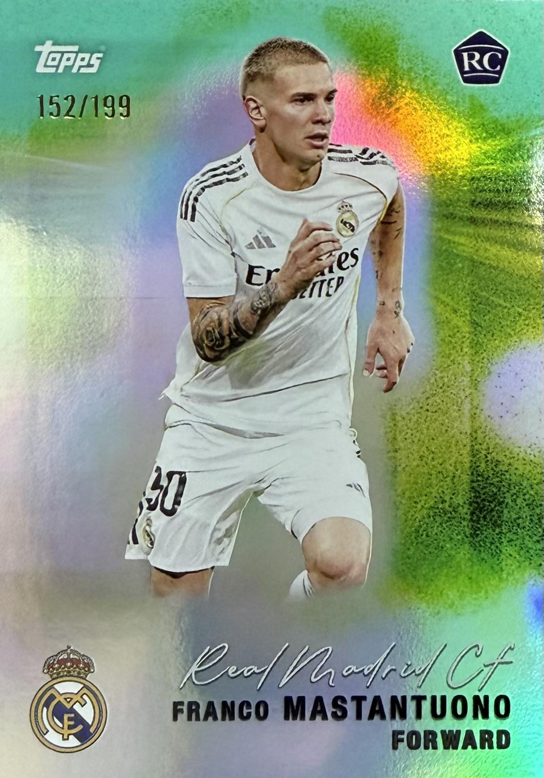 Franco Mastantuono Rookie Numbered /199 Team Set