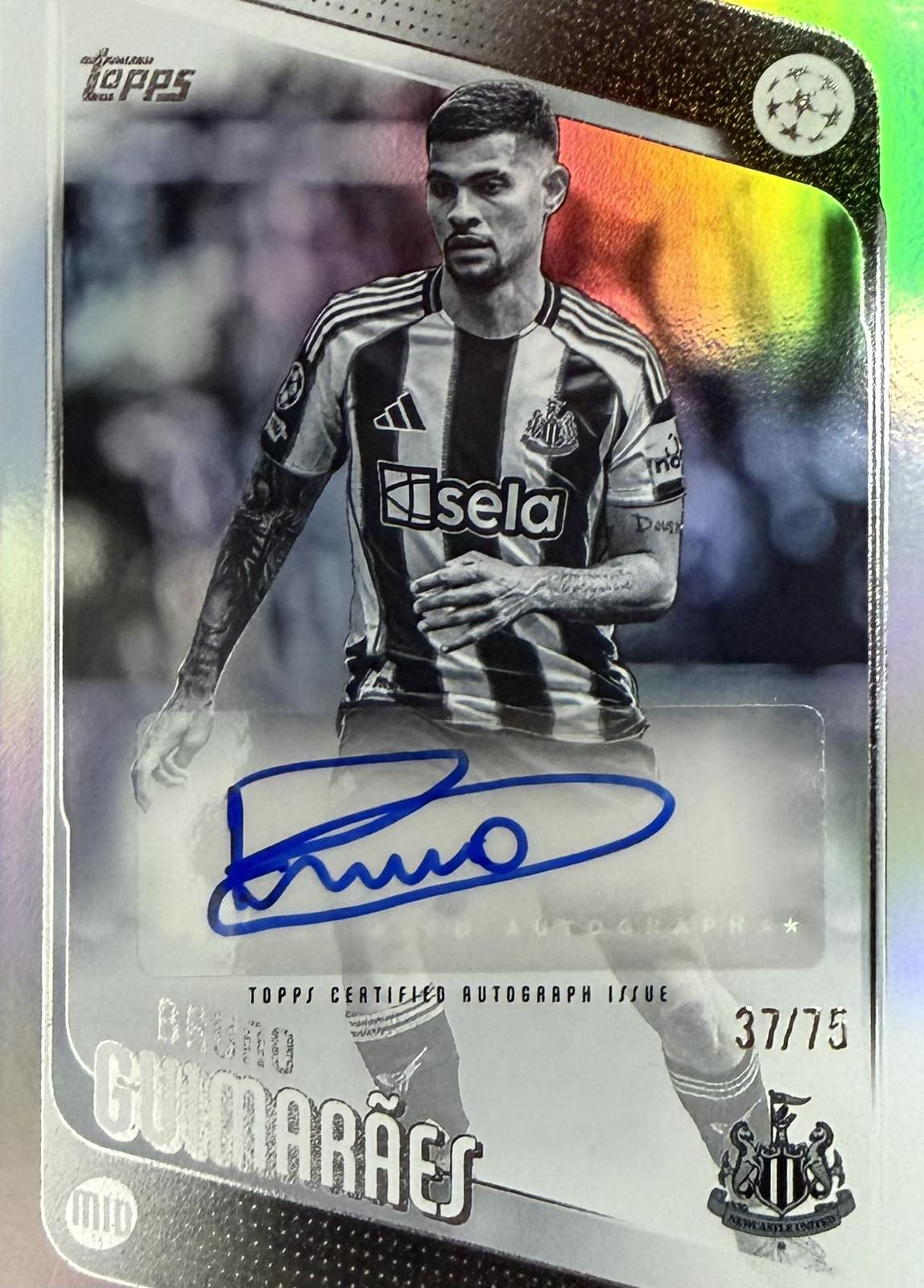Bruno Guimaraes Autograph Numbered /75 Topps Flagship
