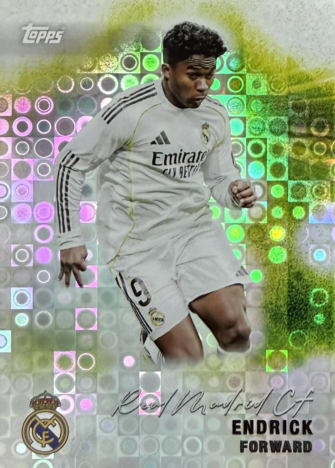 Endrick Halo Parallel Topps Real Madrid Team Set