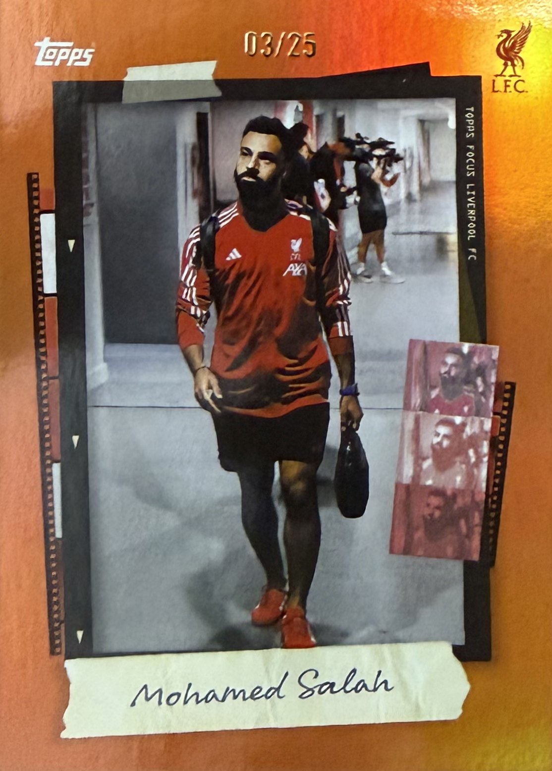 Mohamed Salah Numbered /25 Topps Focus Liverpool