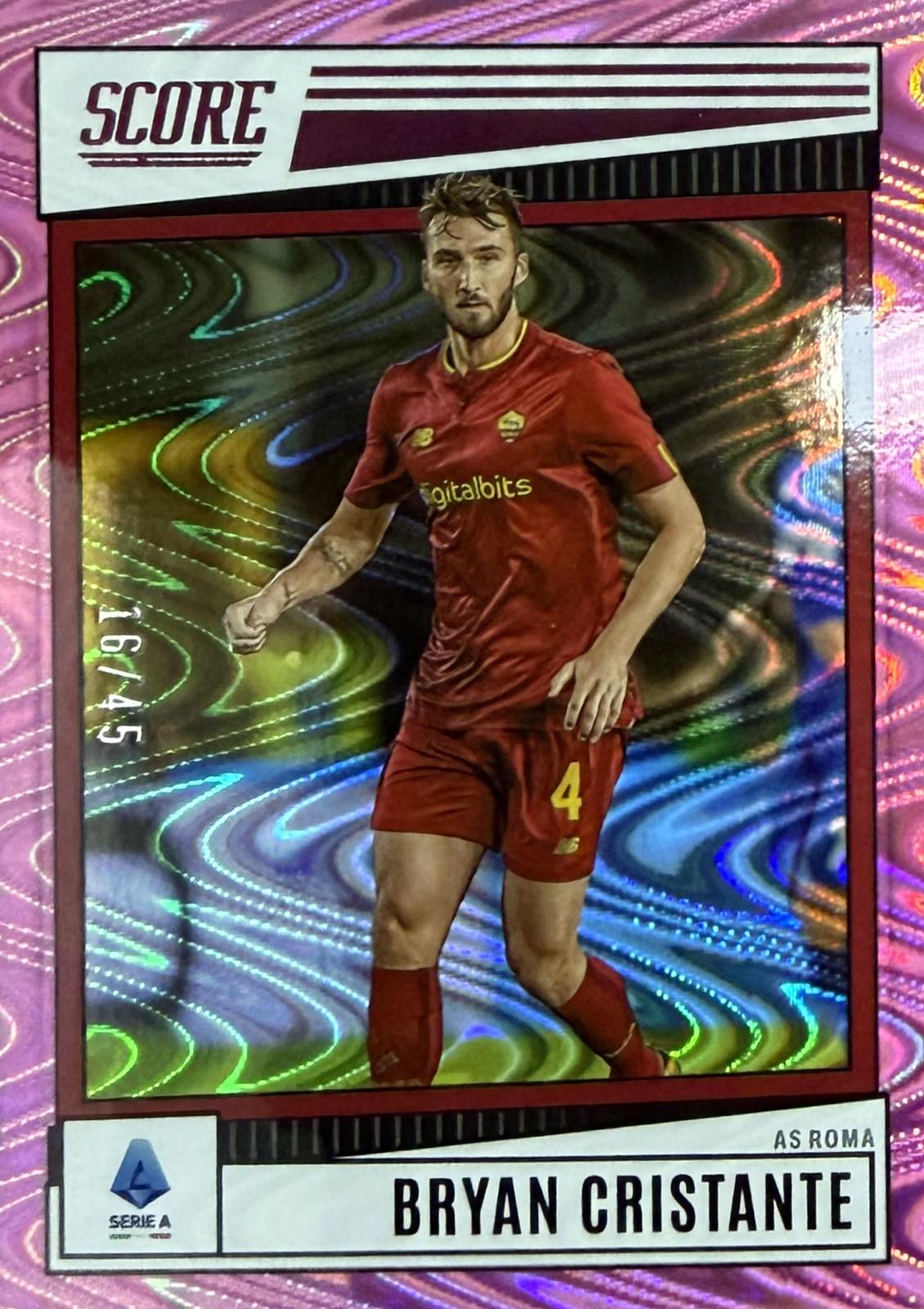 Bryan Cristante Numbered /45 Panini Score Serie A