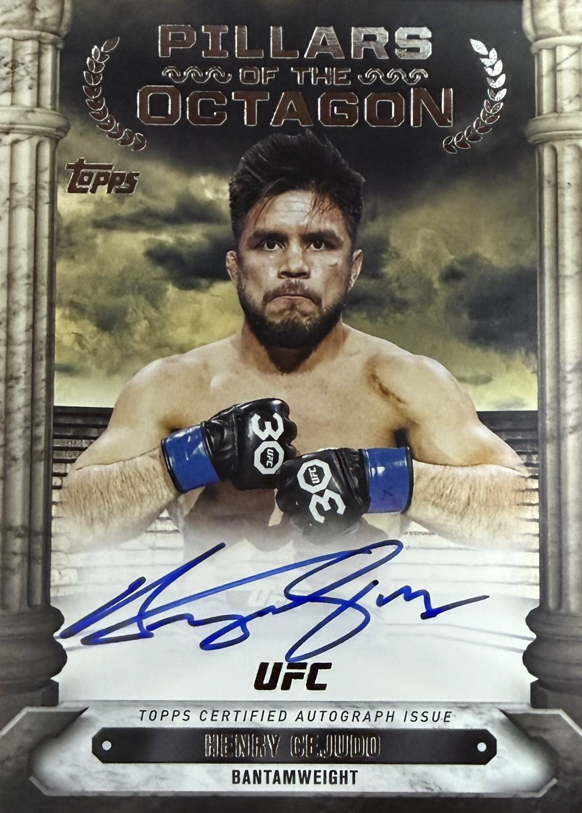 Henry Cejudo On-Card Autograph Topps Knockout
