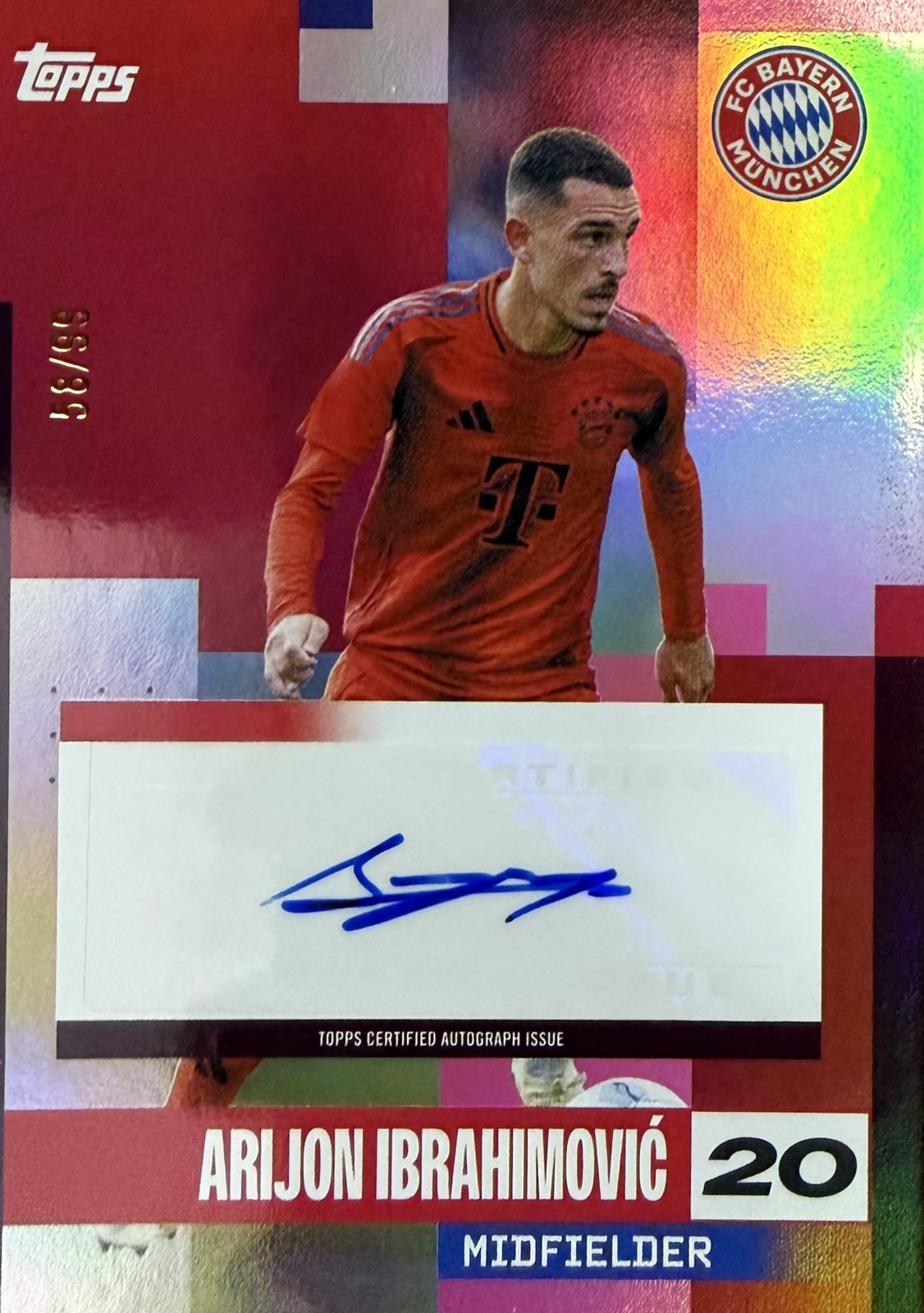 Arijon Ibrahimovic Autograph Numbered /99 Team Set