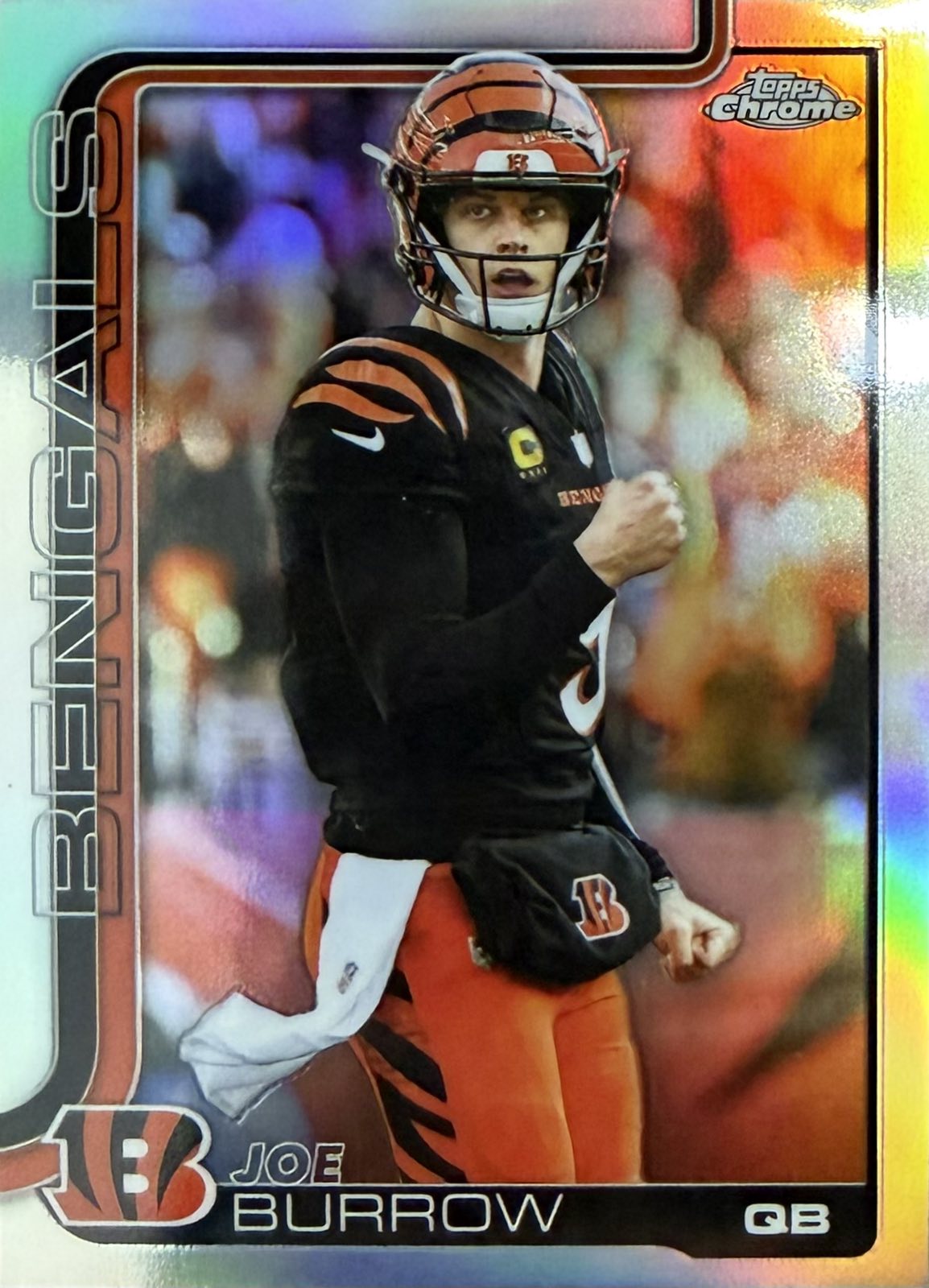 Joe Burrow Refractor Topps Chrome NFL