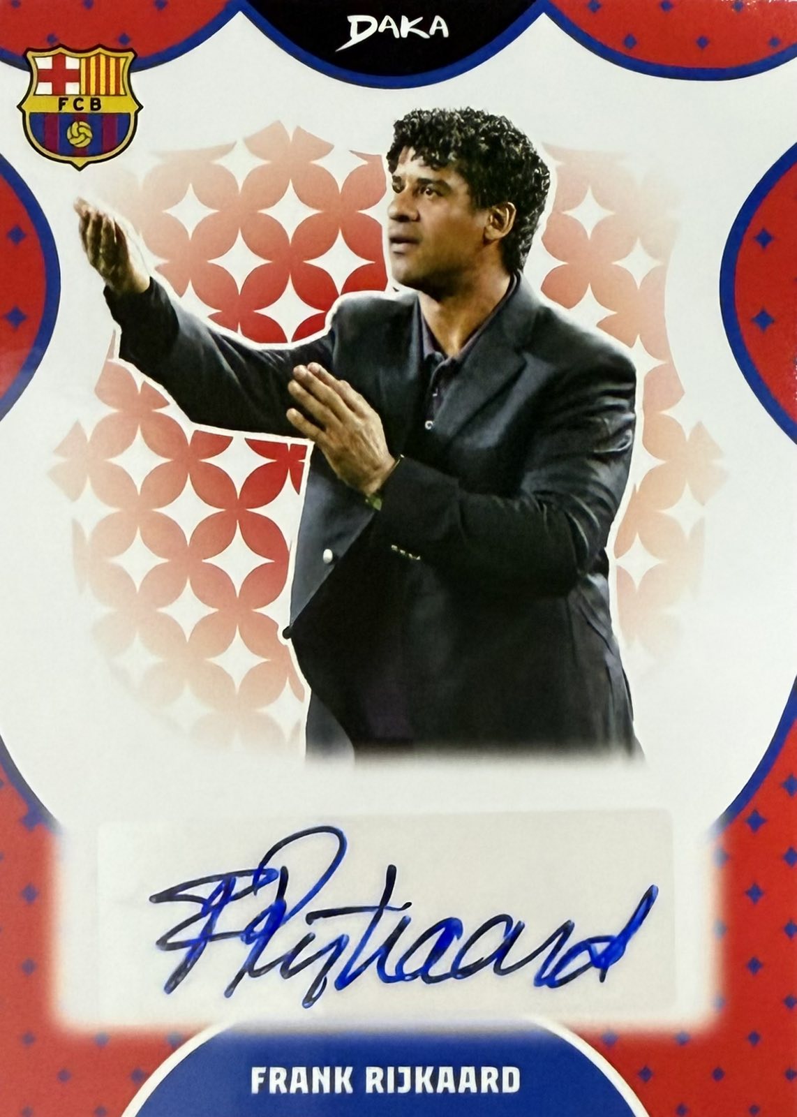 Frank Rijkaard Autograph Daka Barcelona
