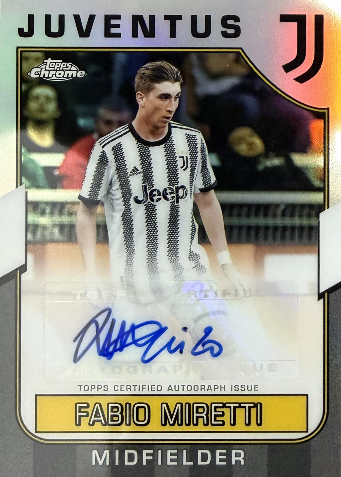 Fabio Miretti Autograph Topps Chrome Juventus