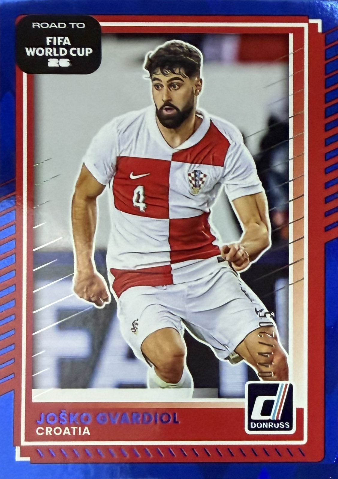 Josko Gvardiol Numbered /205 Donruss World Cup