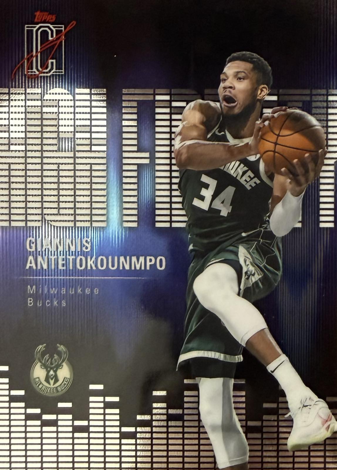 Giannis Antetokounmpo High Fidelity Topps Signature Class