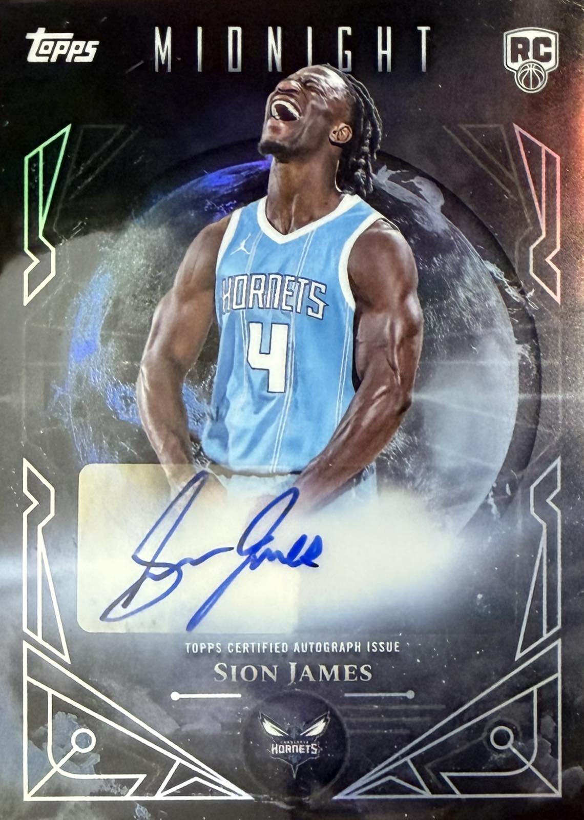 Sion James Rookie Autograph Topps Midnight