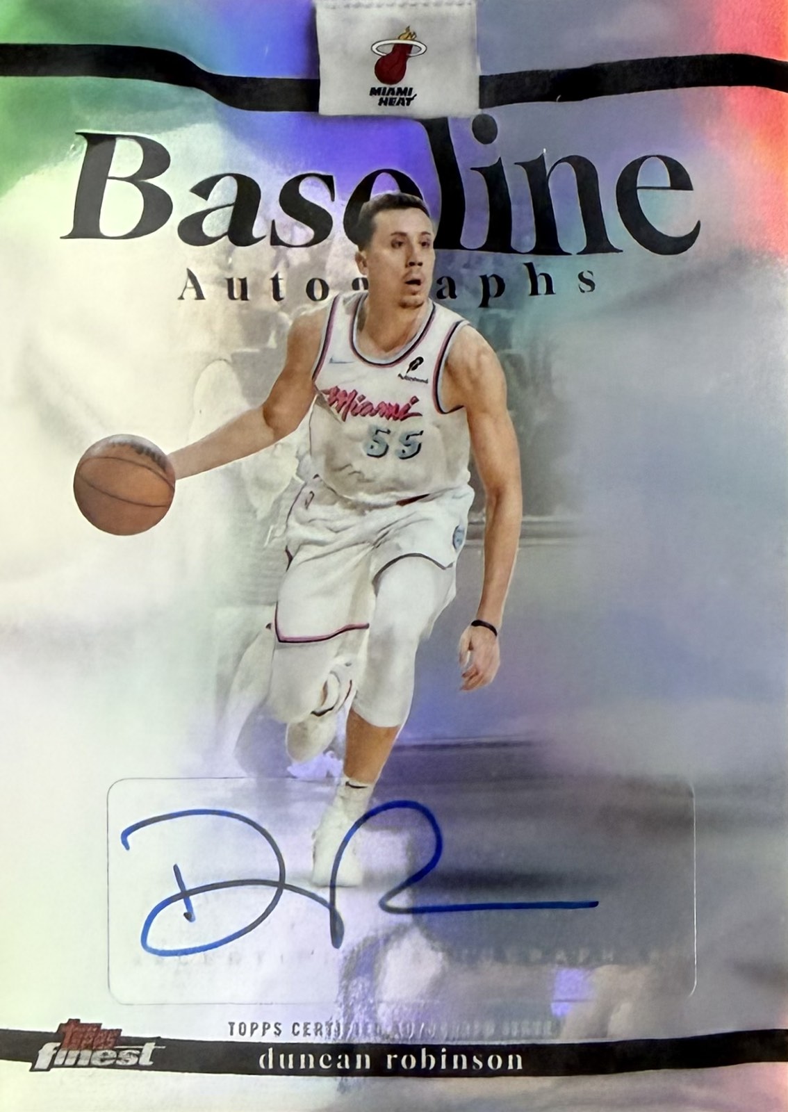 Duncan Robinson Autograph Topps Finest