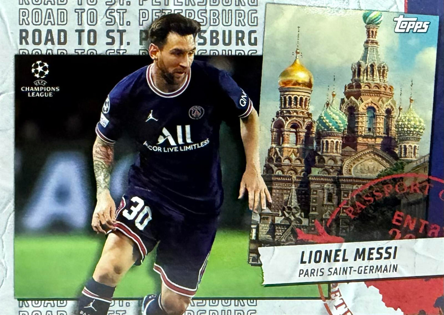 Lionel Messi Road to St. Petersburg Topps UCC