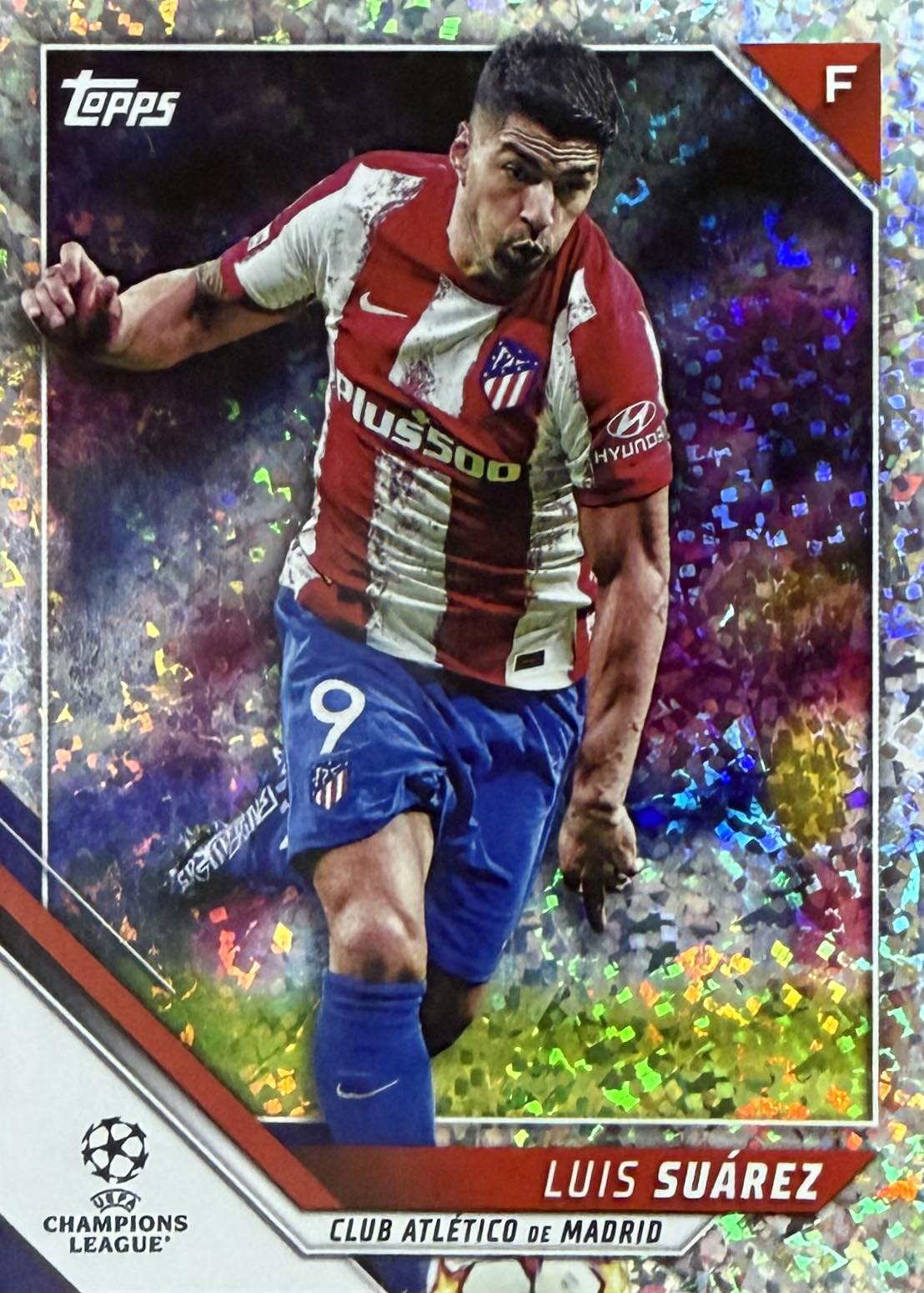 Luis Suarez Mini Diamond Parallel Topps UCC