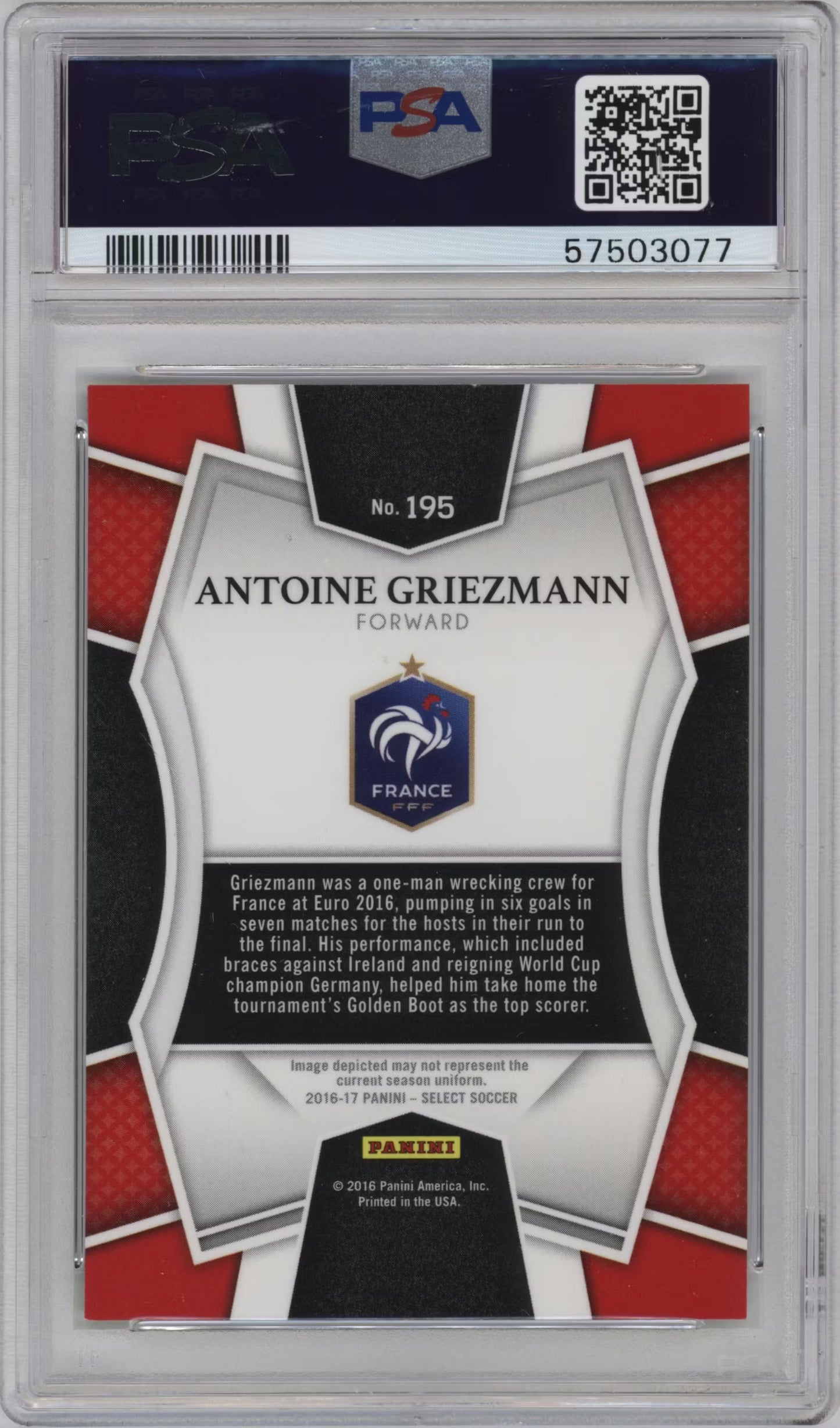 Antoine Griezmann Multi-Color Prizm Panini Select (GRADED)(PSA)