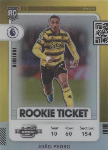 Joao Pedro Rookie Ticket RC #297&nbsp;2021-22 Panini Chronicles Contenders Optic
