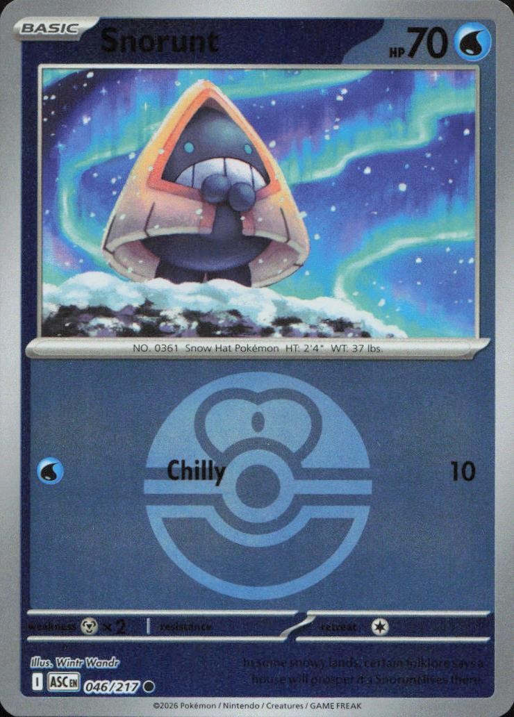Snorunt (Love Ball) 046/217 ME: Ascended Heroes Reverse Holo Common