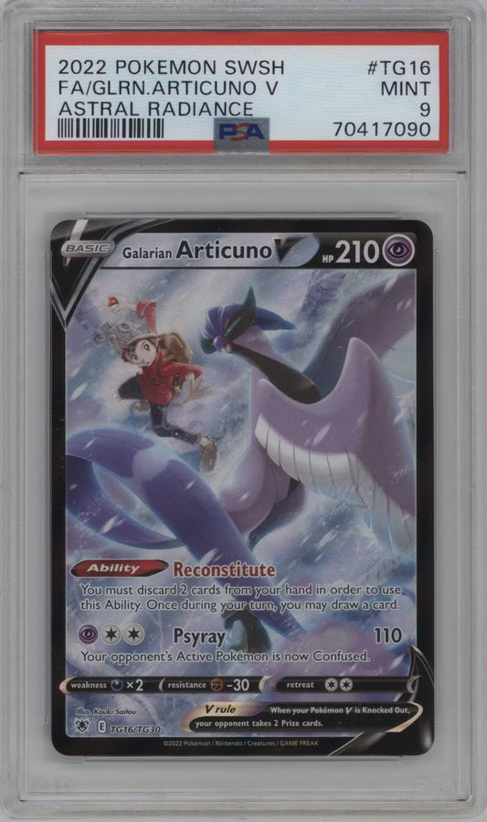 Galarian Articuno V (ASR TG16)(GRADED)(PSA)
