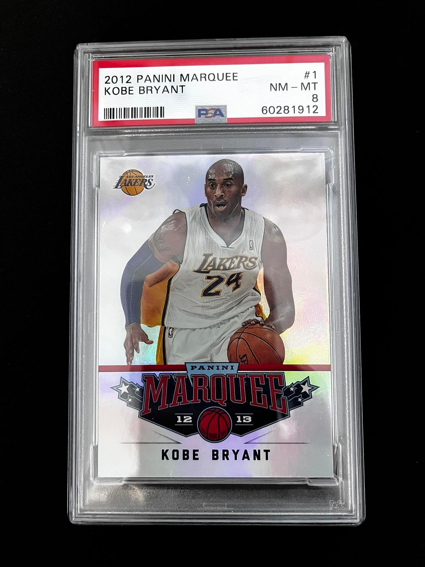 2012 Panini Marquee Kobe Bryant #1 PSA 8 Graded