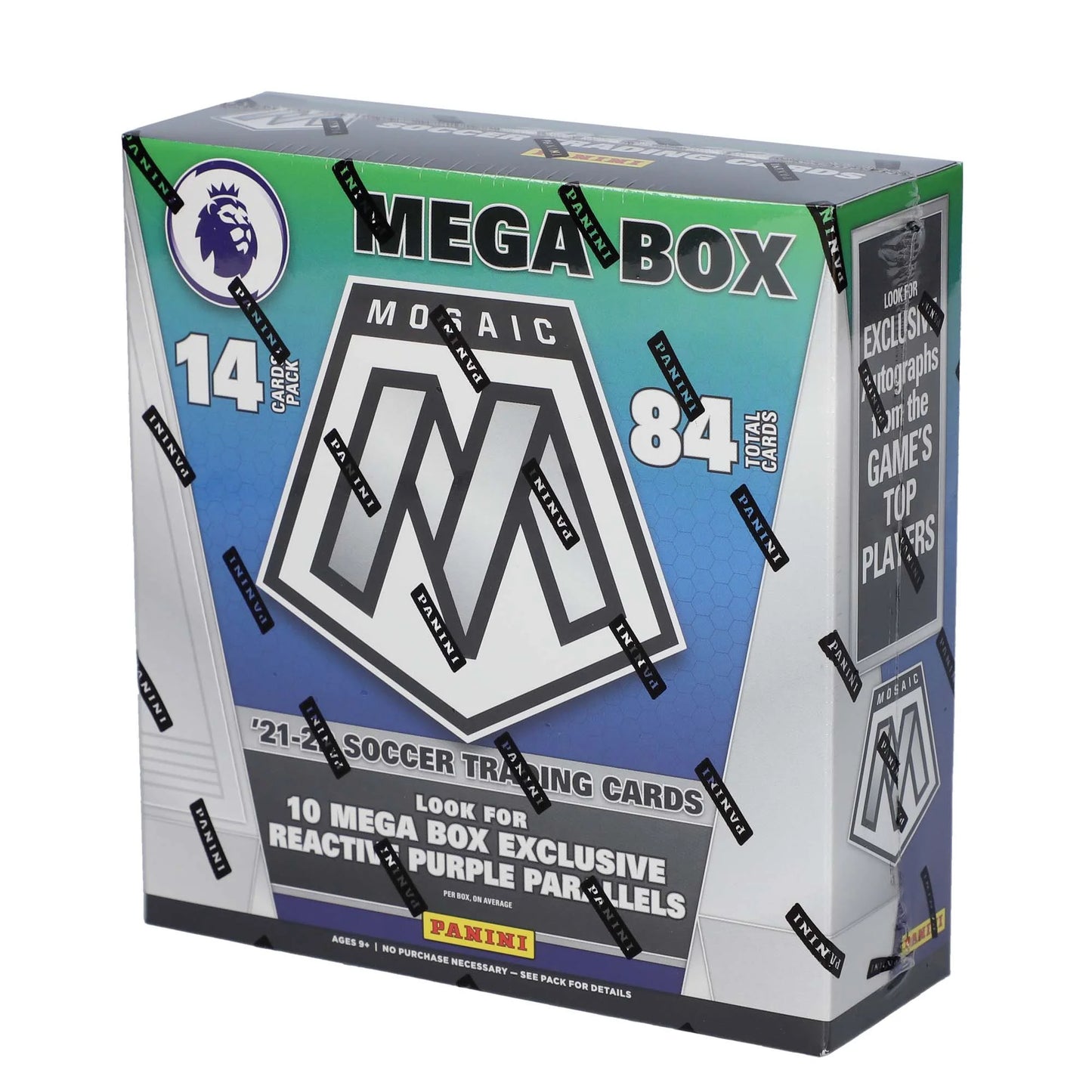 2021/22 Panini Mosaic Premier League EPL Soccer Mega Box (Reactive Gold)