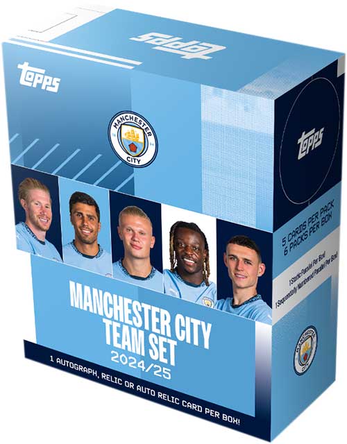 2024-25 Topps Manchester City FC Team Set Box