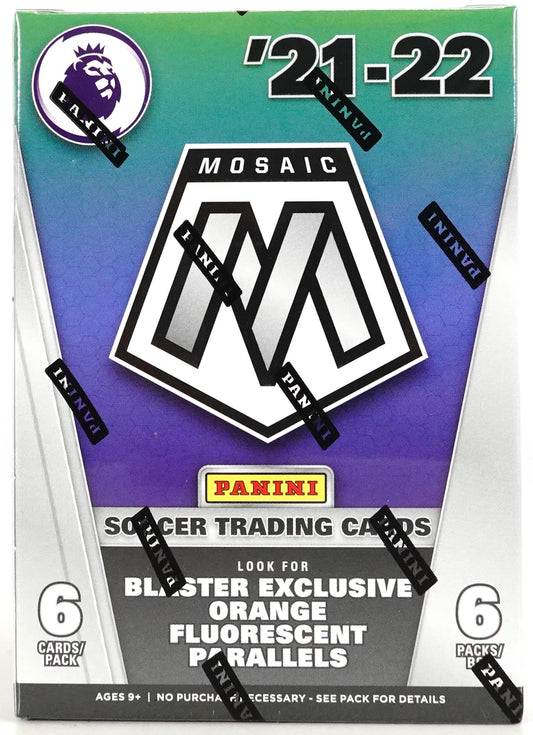 2021/22 Panini Mosaic EPL Premier League Soccer 6-Pack Blaster