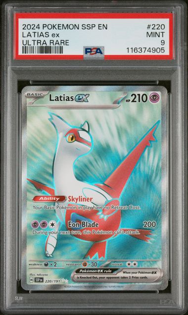 Latias ex (SSP 220)(GRADED)(PSA)