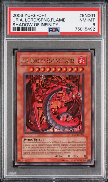 Uria, Lord of Searing Flames (V.1 - Ultra Rare)(GRADED)(PSA)