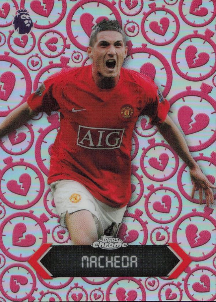 Federico MachedaTopps Chrome Premier League - Stoppage Time Heartbreaker Manchester United STH-17 2025-26