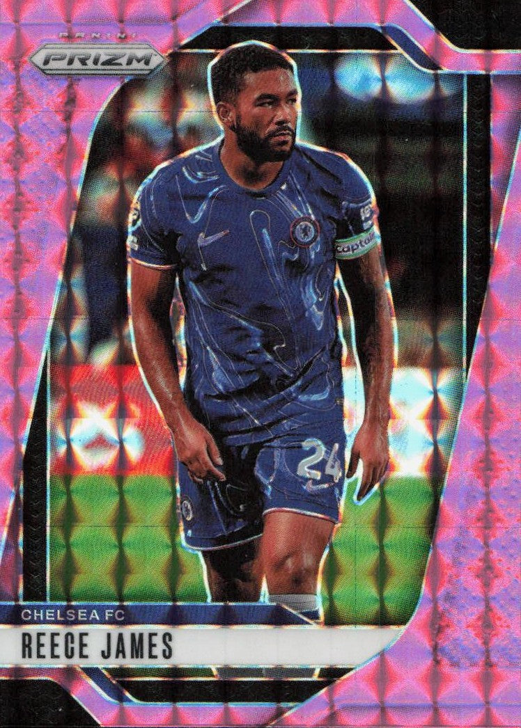 Reece James Pink Mosaic Panini Prizm Premier League - Pink Mosaic 98 NM