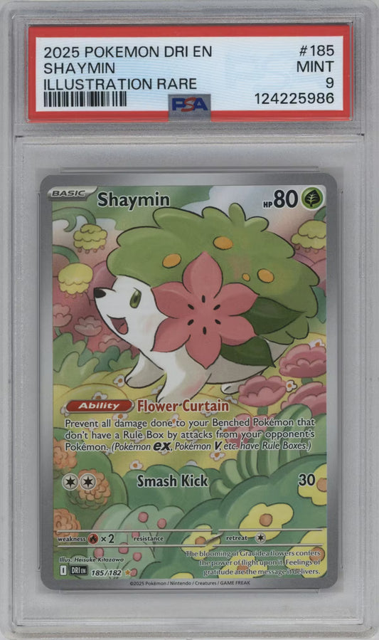Shaymin (DRI 185)(GRADED)(PSA)
