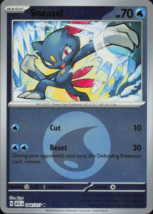 Sneasel (Energy Symbol Pattern) 044/217 ME: Ascended Heroes Reverse Holo Common