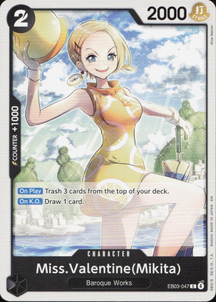 Miss.Valentine(Mikita) C Extra Booster: One Piece Heroines Edition EB03-047 NM