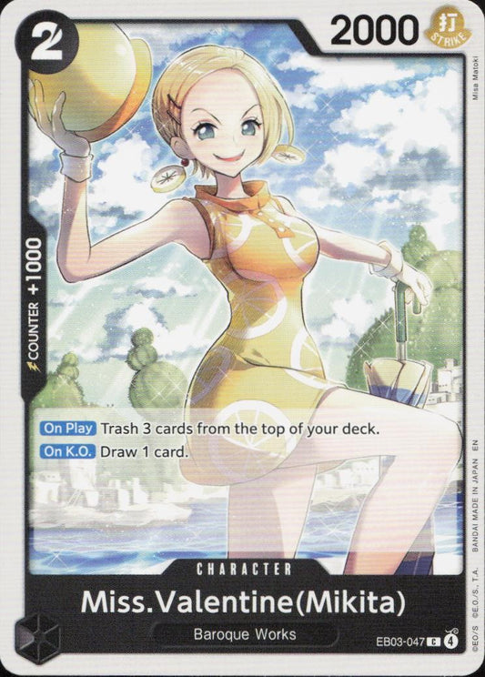 Miss.Valentine(Mikita) C Extra Booster: One Piece Heroines Edition EB03-047 NM