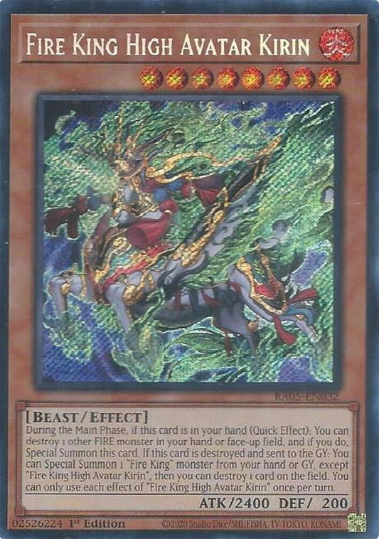 Fire King High Avatar Kirin (V.3 - Secret Rare)