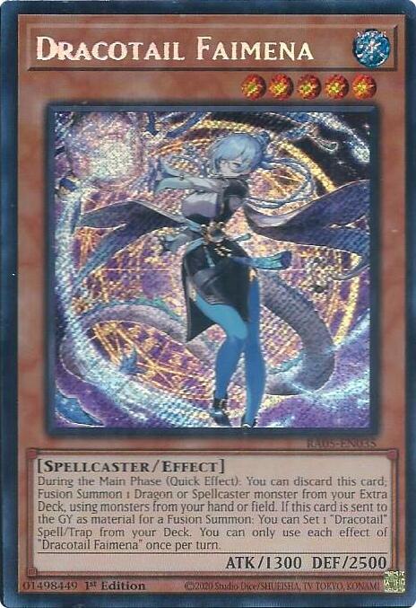 Dracotail Faimena (V.3 - Secret Rare)