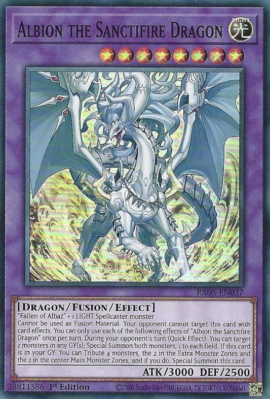 Albion the Sanctifire Dragon (V.1 - Super Rare)