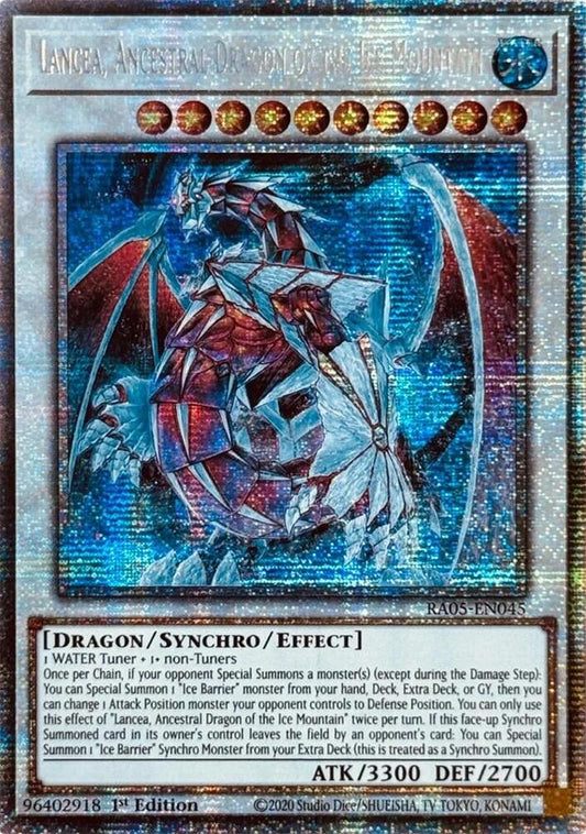 Lancea, Ancestral Dragon of the Ice Mountain (V.5 - Starlight Rare)