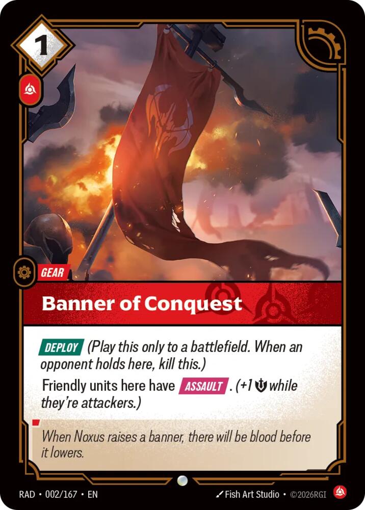 Banner of Conquest Common Radiance 002/167 NM