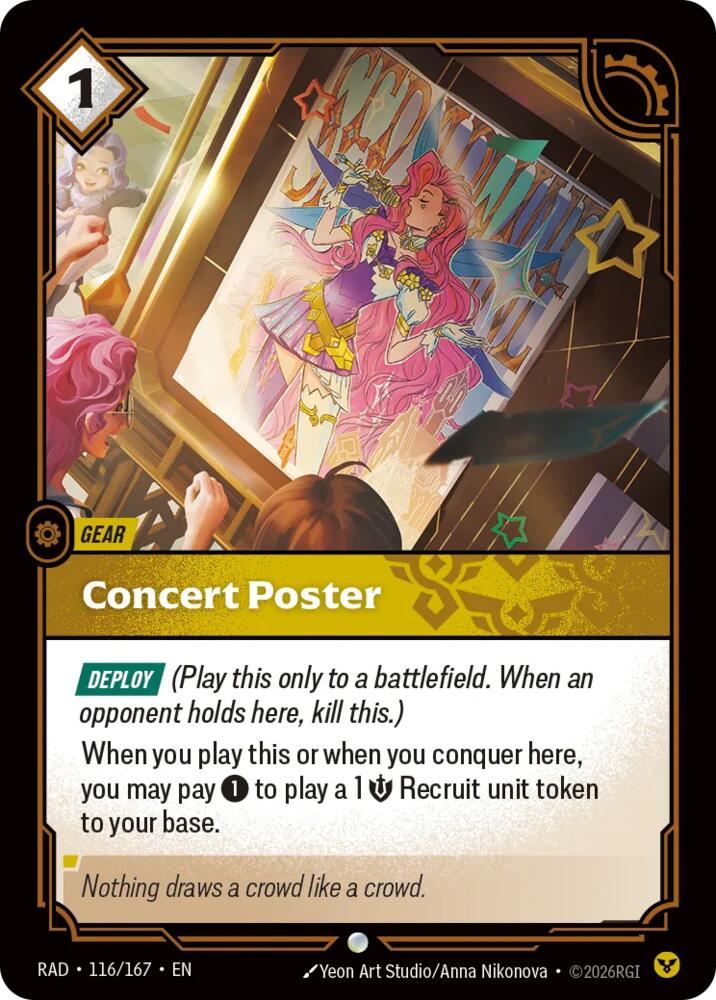 Concert Poster Common Radiance 116/167 NM