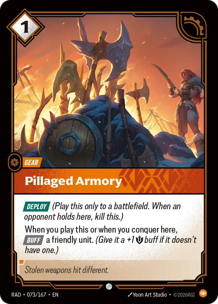 Pillaged Armory Common Radiance 073/167 NM