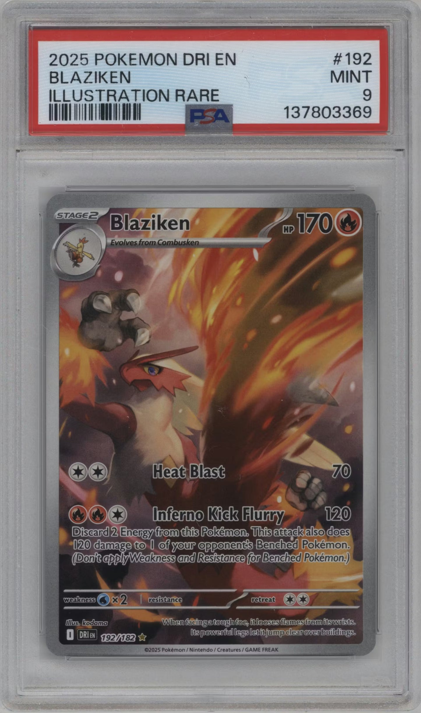 Blaziken (DRI 192)(GRADED)(PSA)