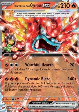 Hearthflame Mask Ogerpon ex (TWM 040)