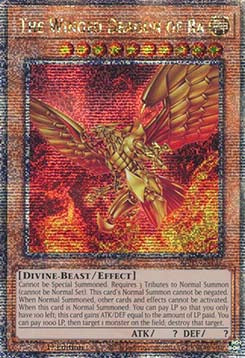 The Winged Dragon of Ra (V.2 - Quarter Century Secret Rare)