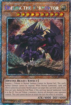 Obelisk the Tormentor (V.1 - Platinum Secret Rare)