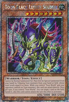 Toon Black Luster Soldier (V.1 - Platinum Secret Rare)