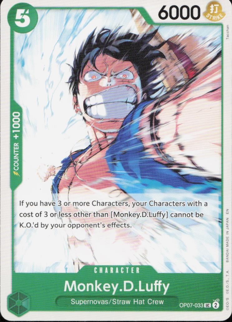 Monkey.D.Luffy (033) UC 500 Years in the Future OP07-033 NM