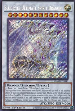 Blue-Eyes Ultimate Spirit Dragon (V.2 - Secret Rare)(SEALED)