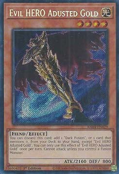 Evil HERO Adusted Gold (V.3 - Secret Rare)